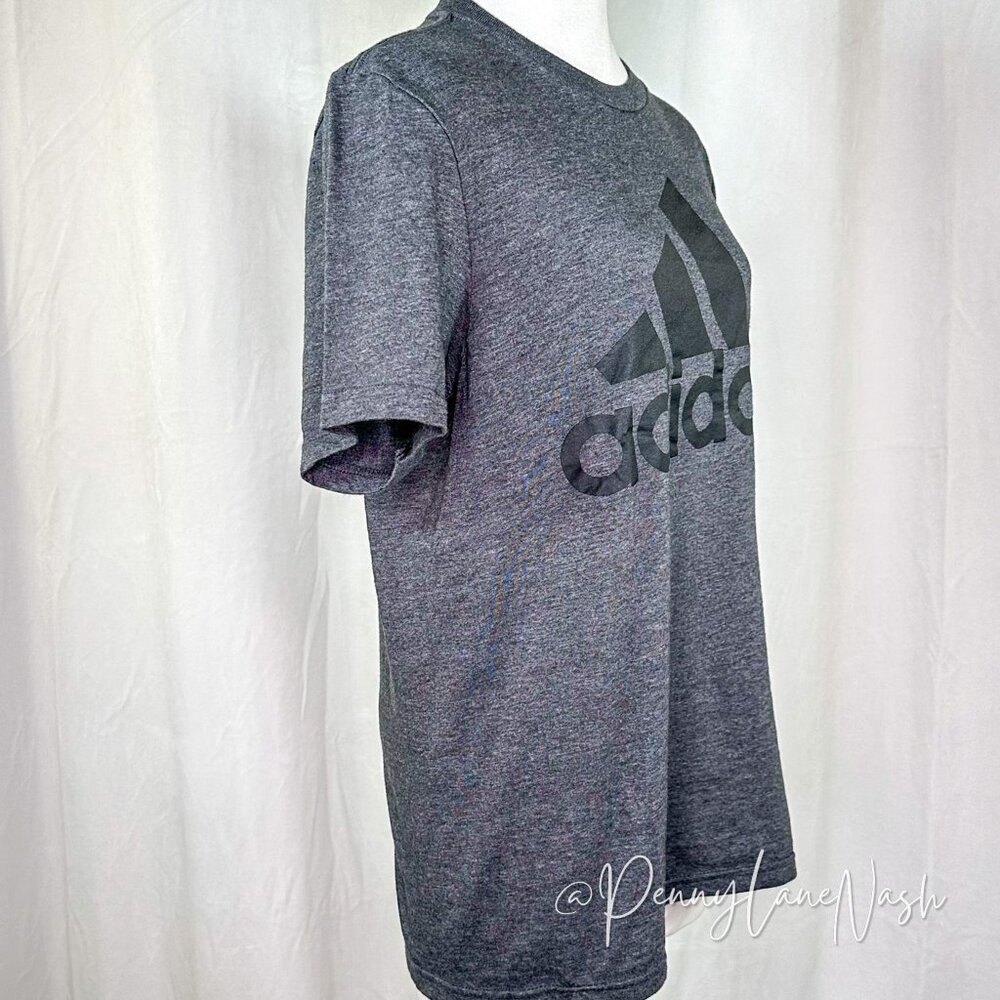Adidas Amplifier Badge Of Sport Classic Logo T-Shirt Dark Gray - Picture 4 of 7
